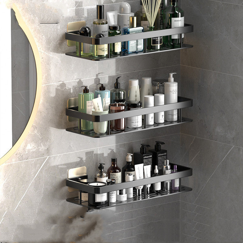 Wall-Mounted Bathroom Shelf - Perforation-Free Storage