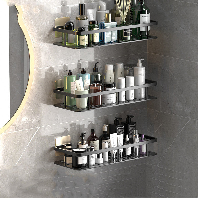 Wall-Mounted Bathroom Shelf - Perforation-Free Storage