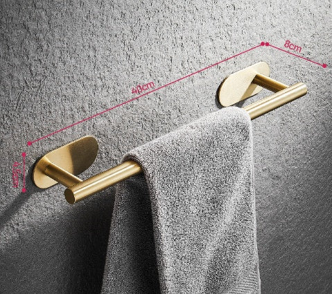 Single Bar Towel Rack – Bathroom Hook & Pendant