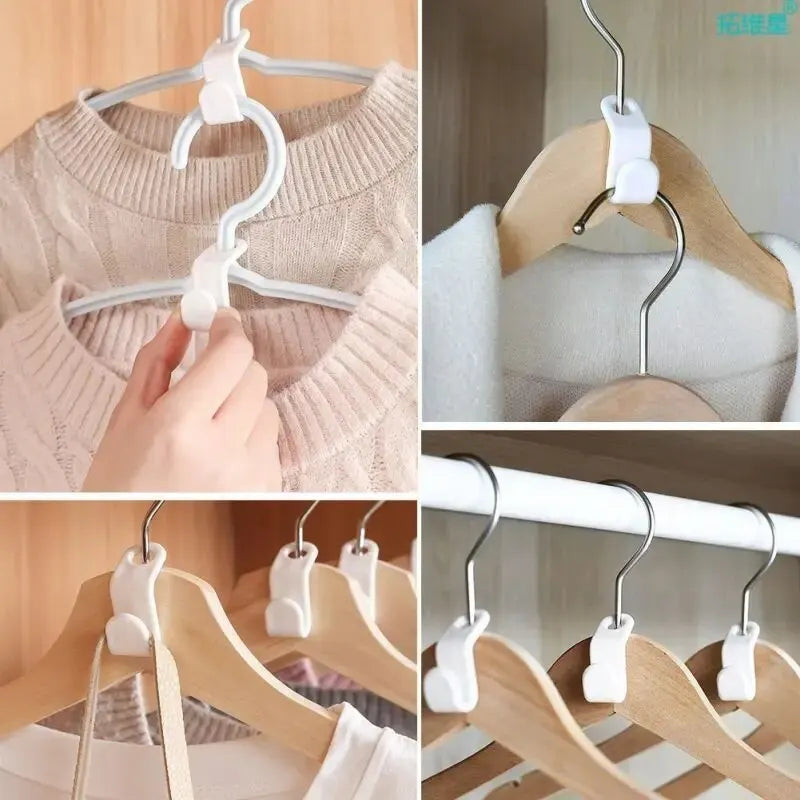 60PCS Clothes Hanger Connector Hooks