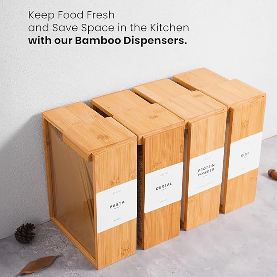 Bamboo Food Dispenser