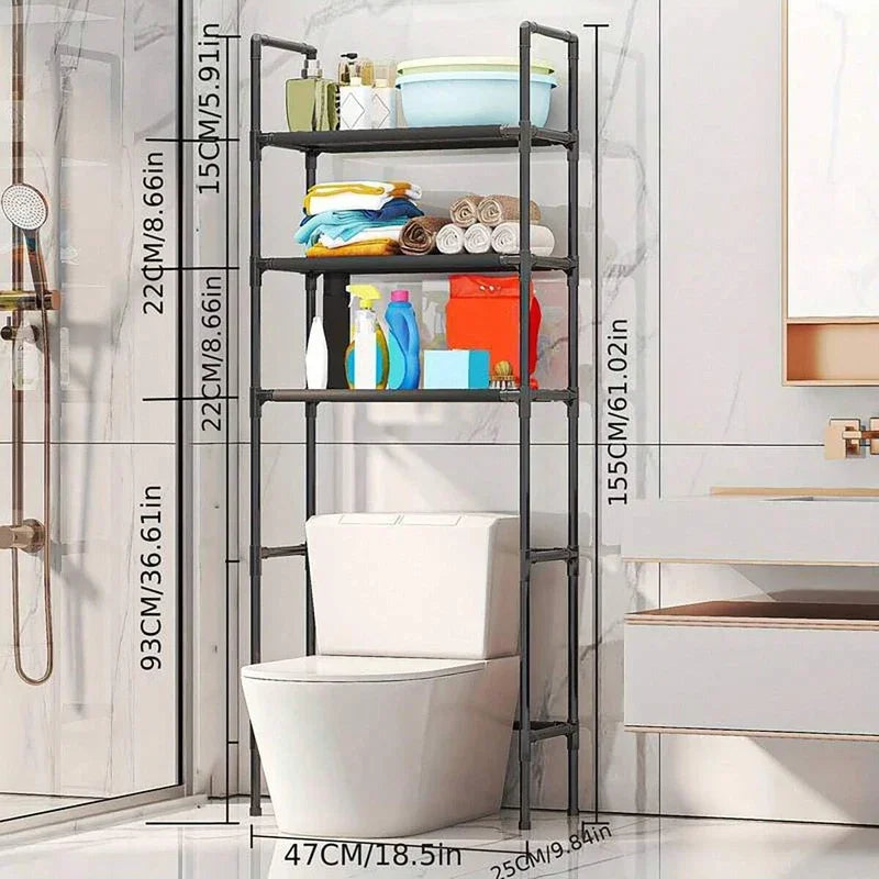 Over-the-Toilet Bathroom Storage Rack