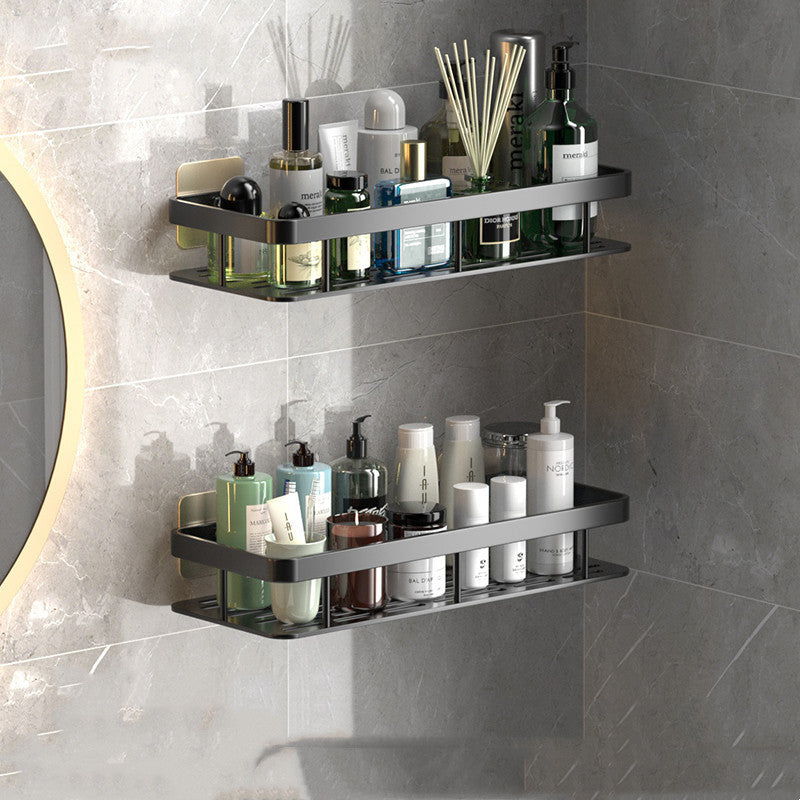 Wall-Mounted Bathroom Shelf - Perforation-Free Storage