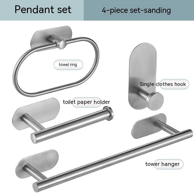 Single Bar Towel Rack – Bathroom Hook & Pendant