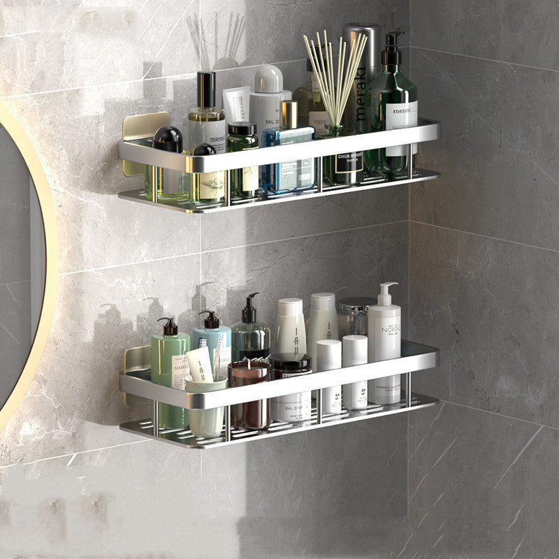 Wall-Mounted Bathroom Shelf - Perforation-Free Storage