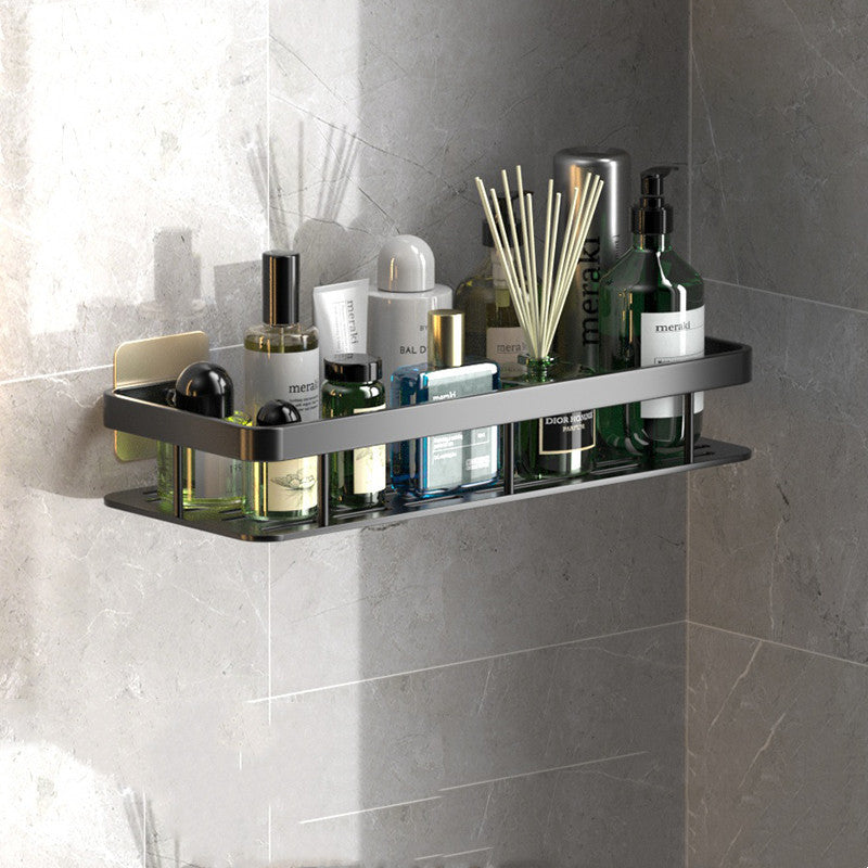 Wall-Mounted Bathroom Shelf - Perforation-Free Storage