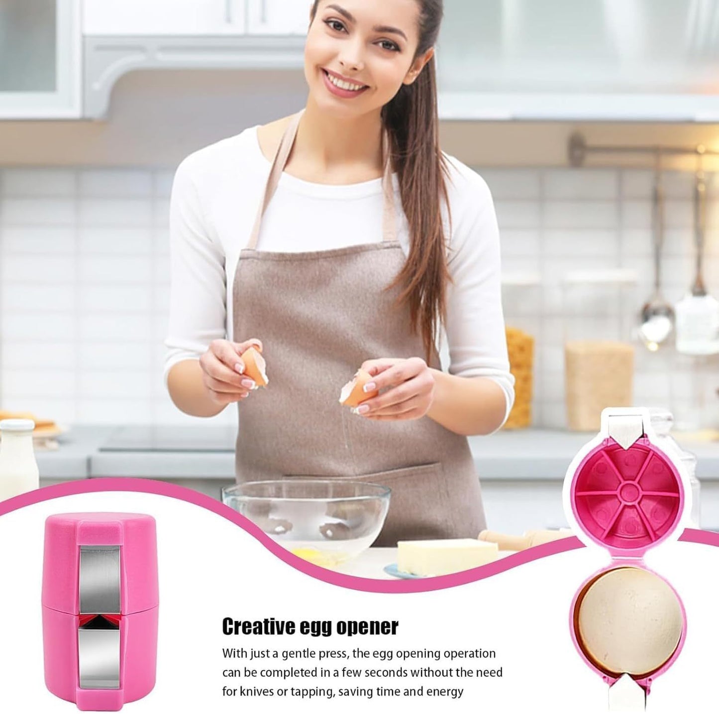 Egg Shell Opener & Peeler Tool