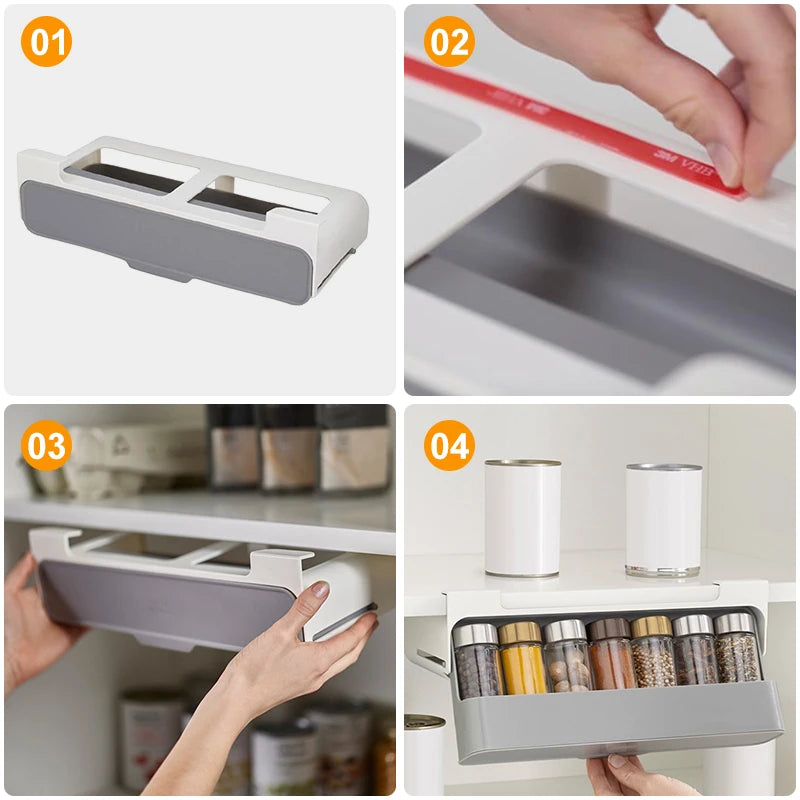 Self-Adhesive Spice Rack