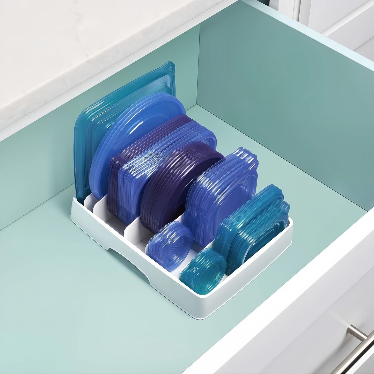 Compartment Food Storage Box with Lid & Cutlery