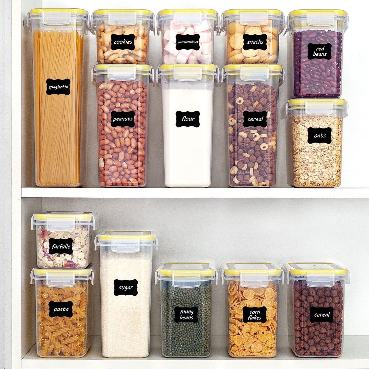 Sales Of Kitchen Household Sealed Jars, Grains, Fresh-keeping Boxes, High-permeability PP Sealed Jars, Fifteen-piece Sets
