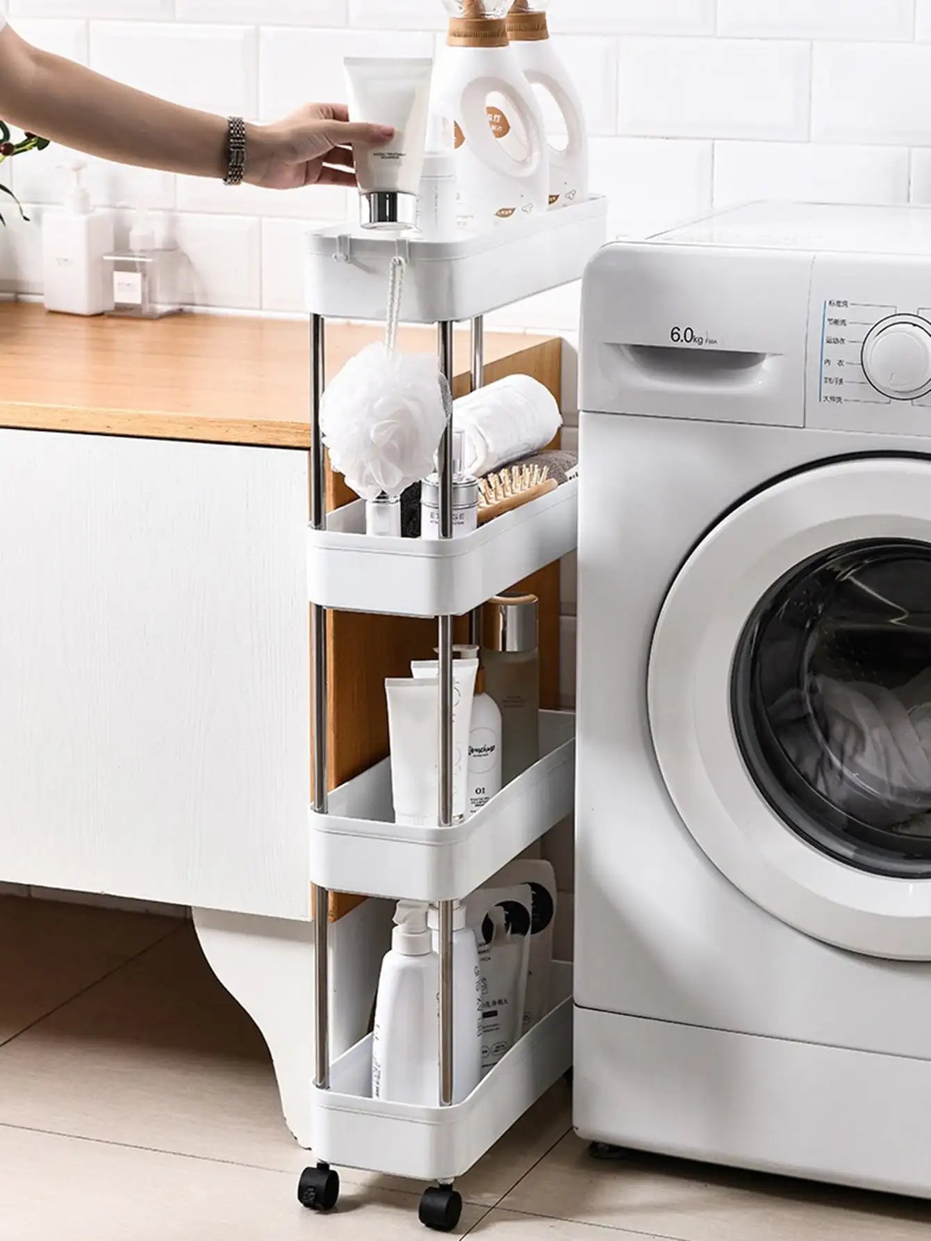 3/4-Tier Rolling Utility Cart