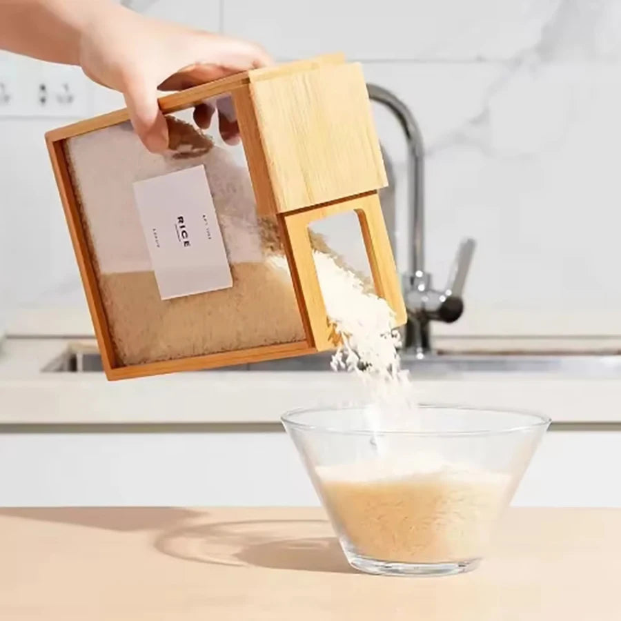 Bamboo Food Dispenser