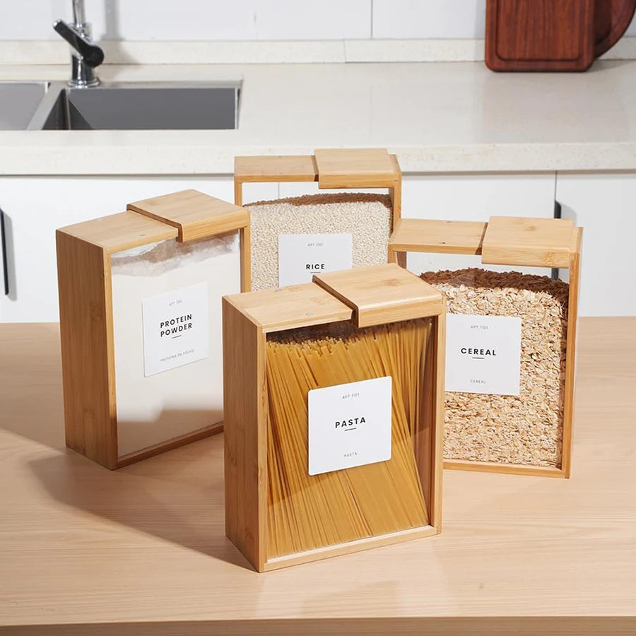 Bamboo Food Dispenser