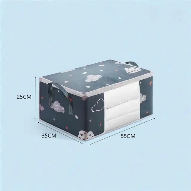Foldable Clothes Storage Bag with Zipper – Medium & Large