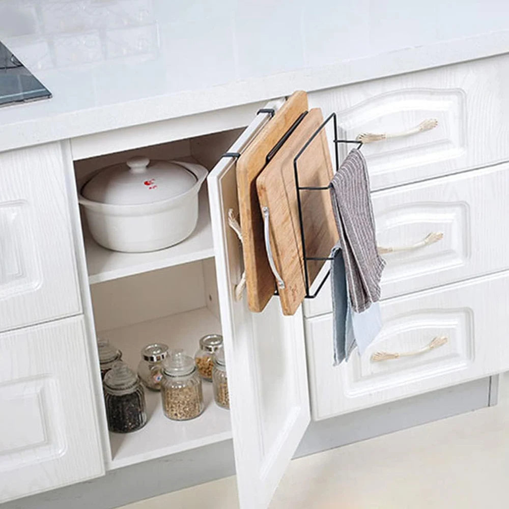 No-Drill Double-Layer Cutting Board Shelf