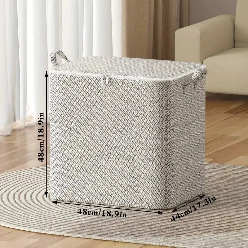 Large Capacity Storage Bag with Zipper