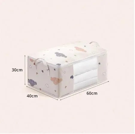 Foldable Clothes Storage Bag with Zipper – Medium & Large