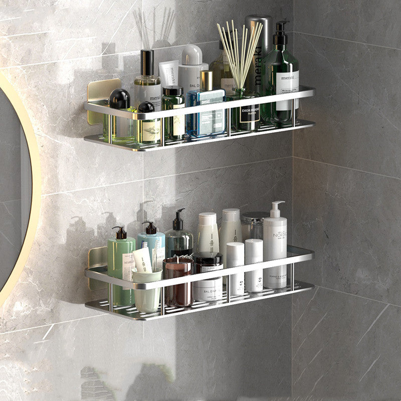 Wall-Mounted Bathroom Shelf - Perforation-Free Storage