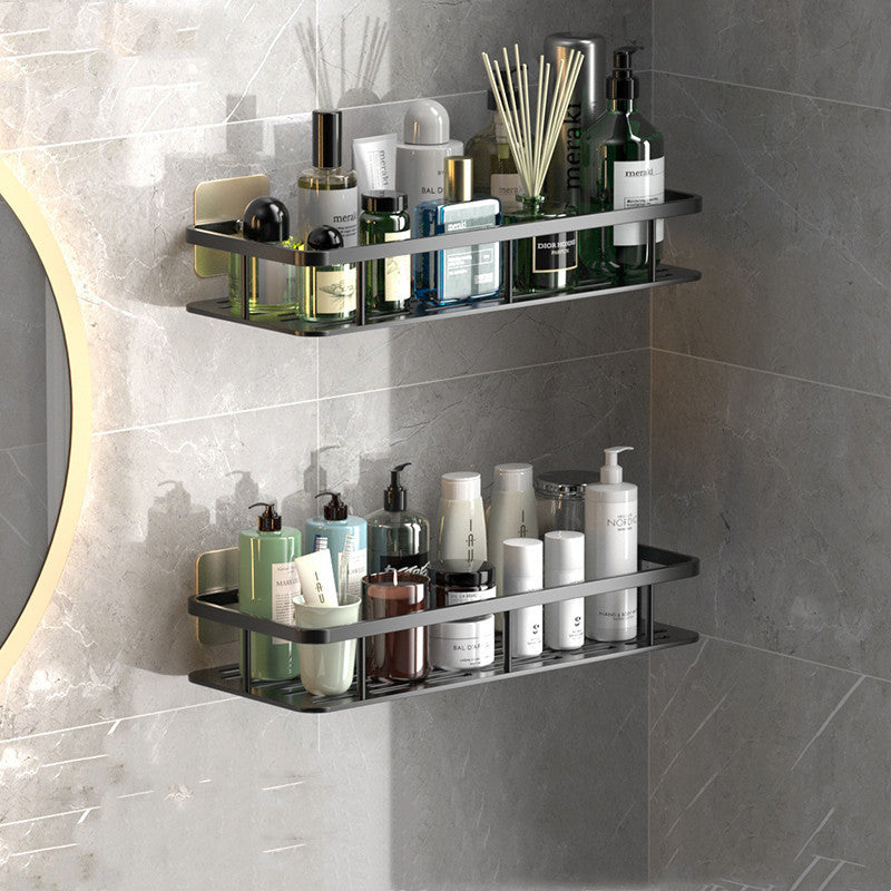 Wall-Mounted Bathroom Shelf - Perforation-Free Storage